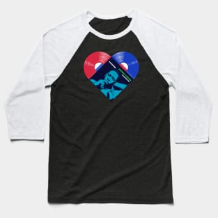 Coltrane Jazz Vinyl Heart In Color Baseball T-Shirt